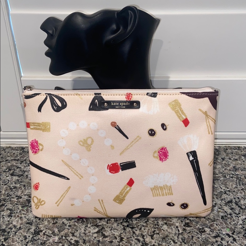 Kate Spade NWT Large Cosmetics Case - Picture 2 of 8